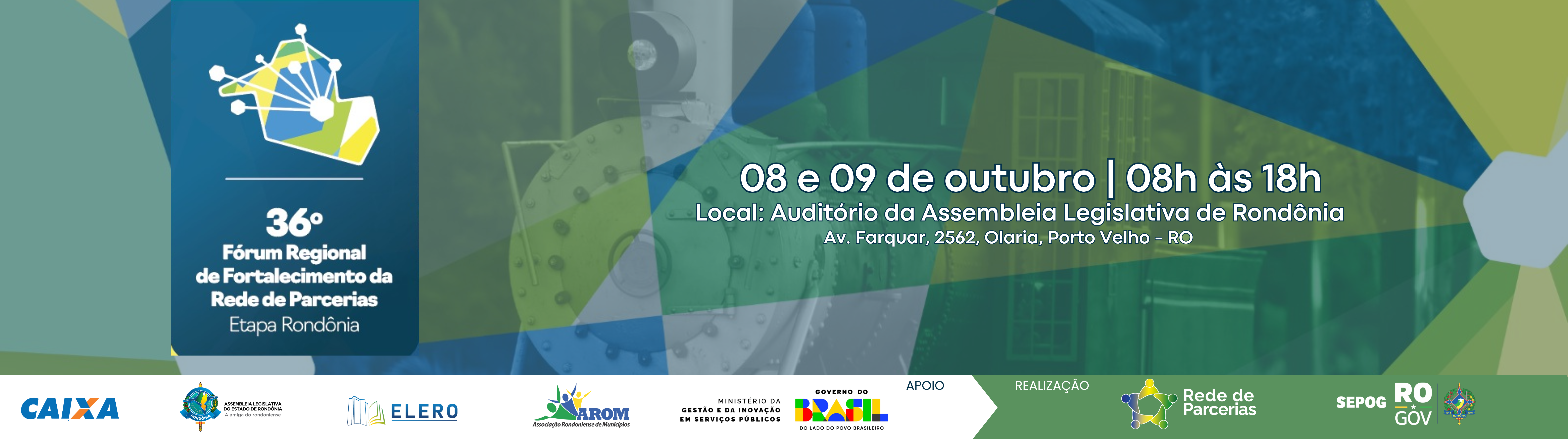 foto 36º Fórum Regional de Fortalecimento da Rede de Parcerias acontece em Rondônia nos dias 8 e 9 de outubro